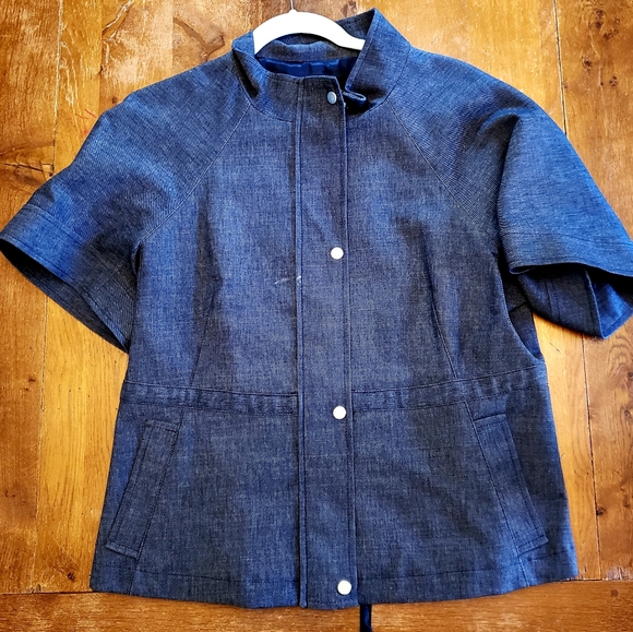 BCBGMaxAzria Jackets & Blazers - BCBG Chambray zip jacket